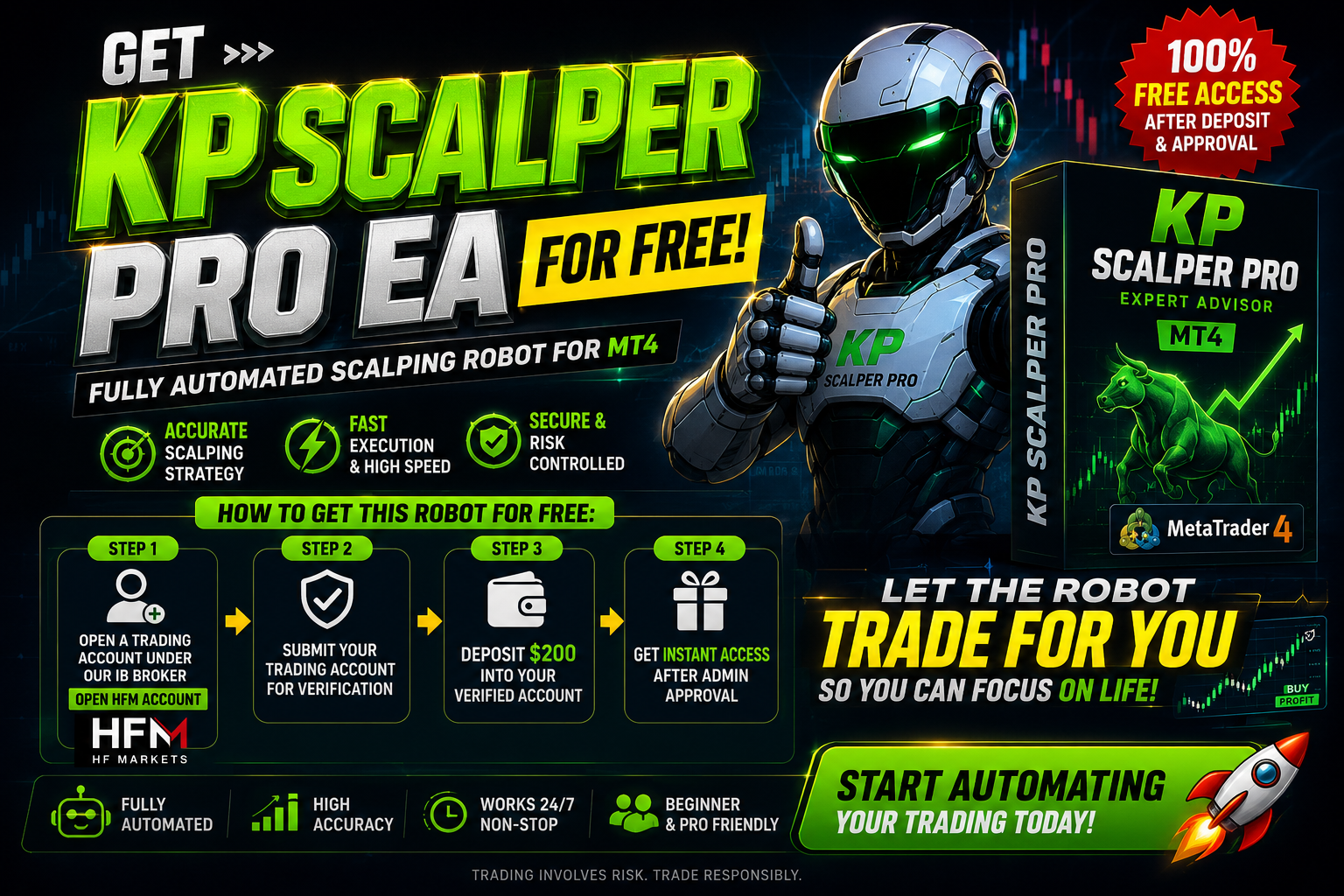 KP SCALPER PRO EA: Automate Your Gold Trading with MT4 Trading Robot